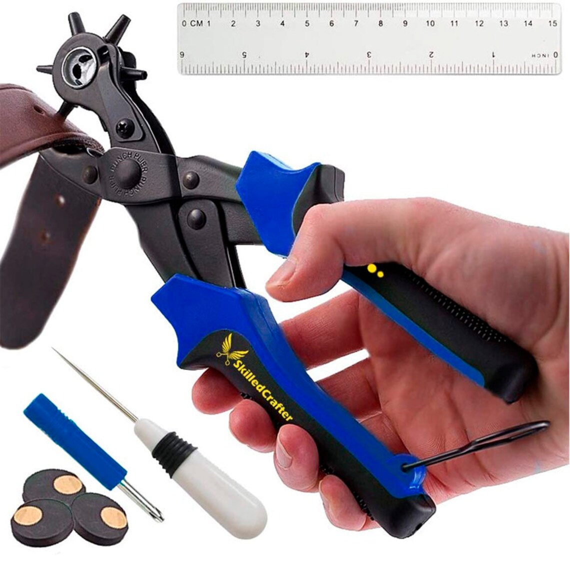 Leather Hole Punch belt Hole Puncher Easily Punches Perfect Etsy