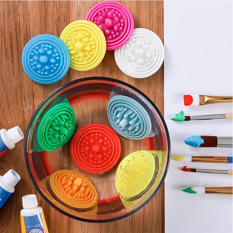 Paint Puck Paint Brush Cleaner 3pack Silicone Cup Insert Etsy Canada