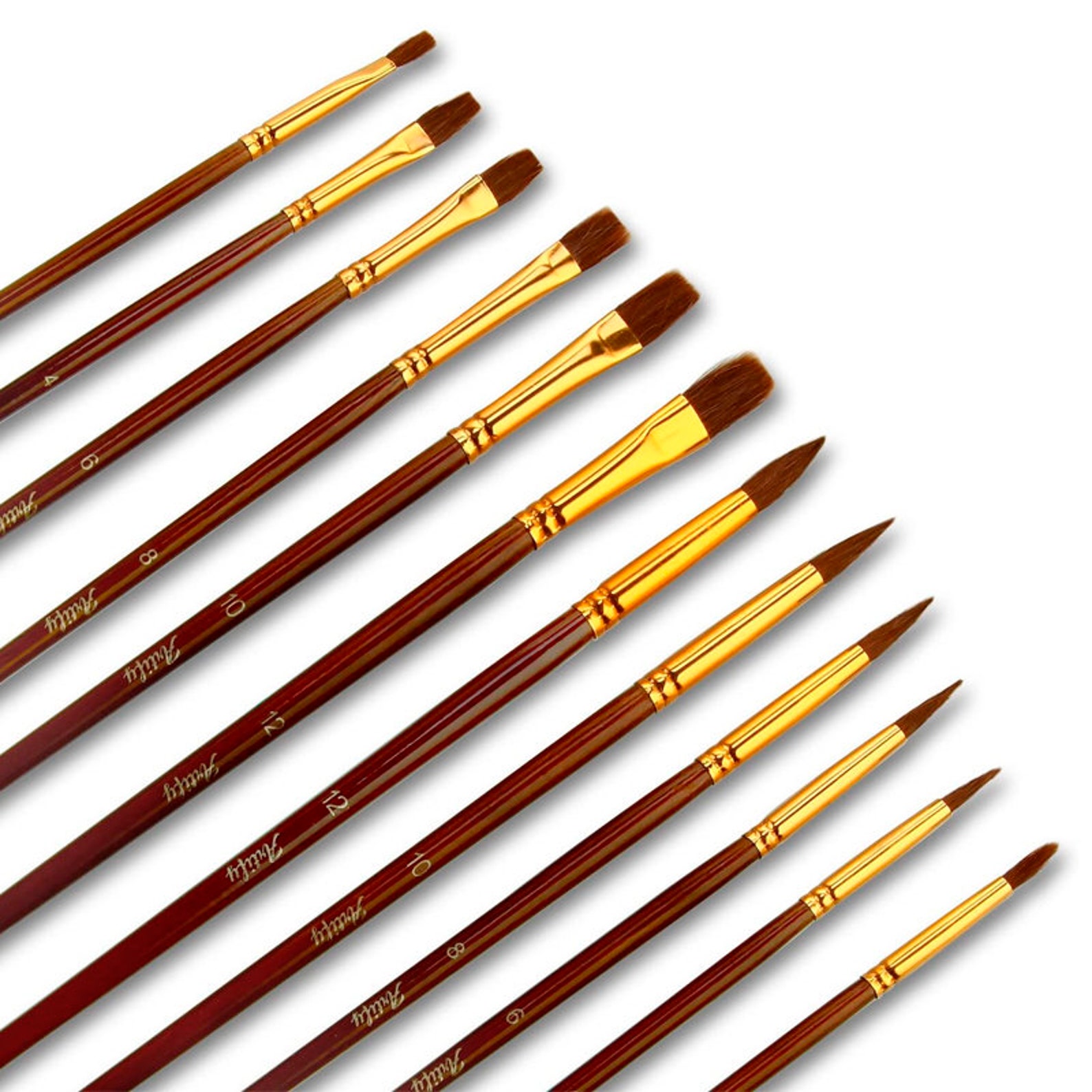 Artify 38 Pcs Paint Brushes Art Set for Acrylic Oil Watercolor Etsy