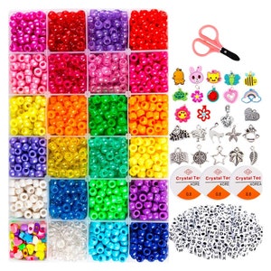 Jewelry Making Kit Beads for Bracelets 5000pcs Bead Craft Kit Set ...