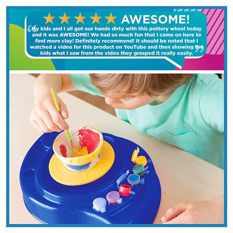 Made by Me My Very Own Pottery Wheel Kit by Horizon Group USA Etsy