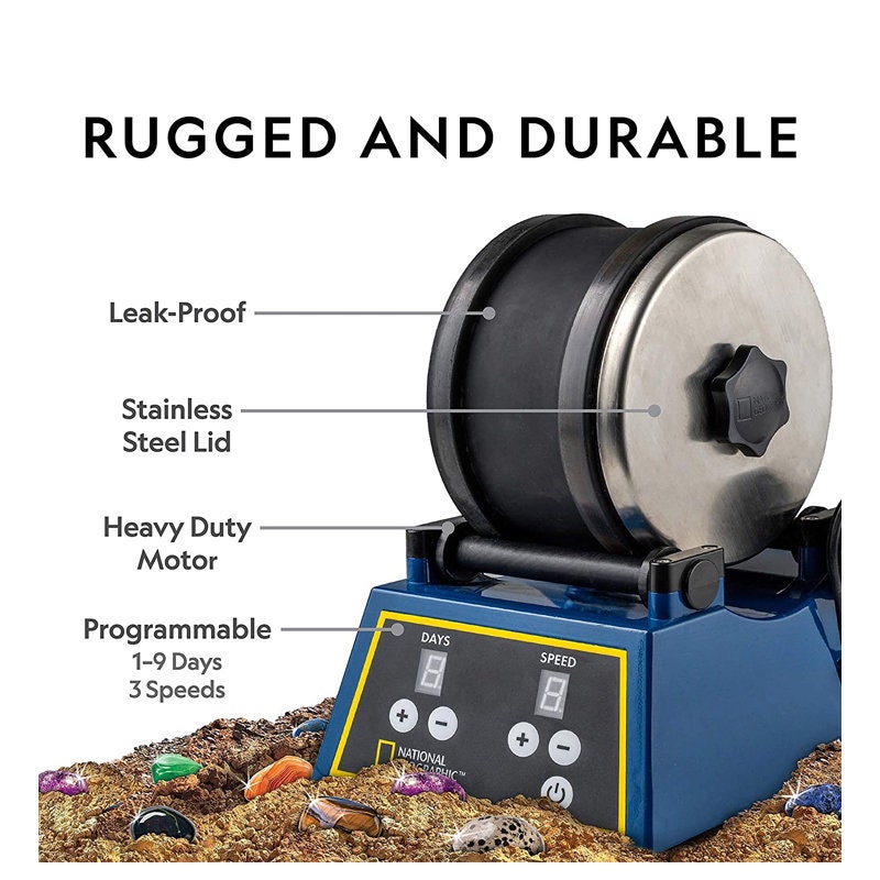 Rock Tumbler Kit3lb Extra Large Capacity 3LB Rough Gemstones Etsy UK