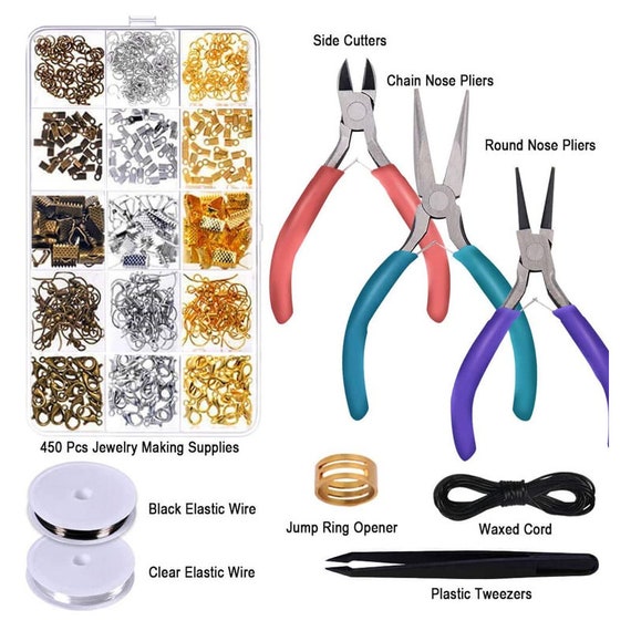 Anezus Jewelry Repair Kit with Jewelry Pliers Jewelry Making Tools