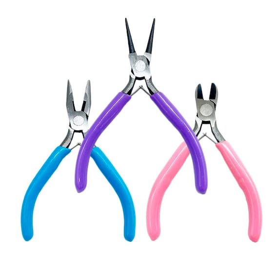 3 Pieces Jewelry Pliers, Tool Kit Pliers Jewelry Making Tools, Needle Nose  Pliers, Long Nose Pliers, Chain Nose Pliers, Wire Cutter
