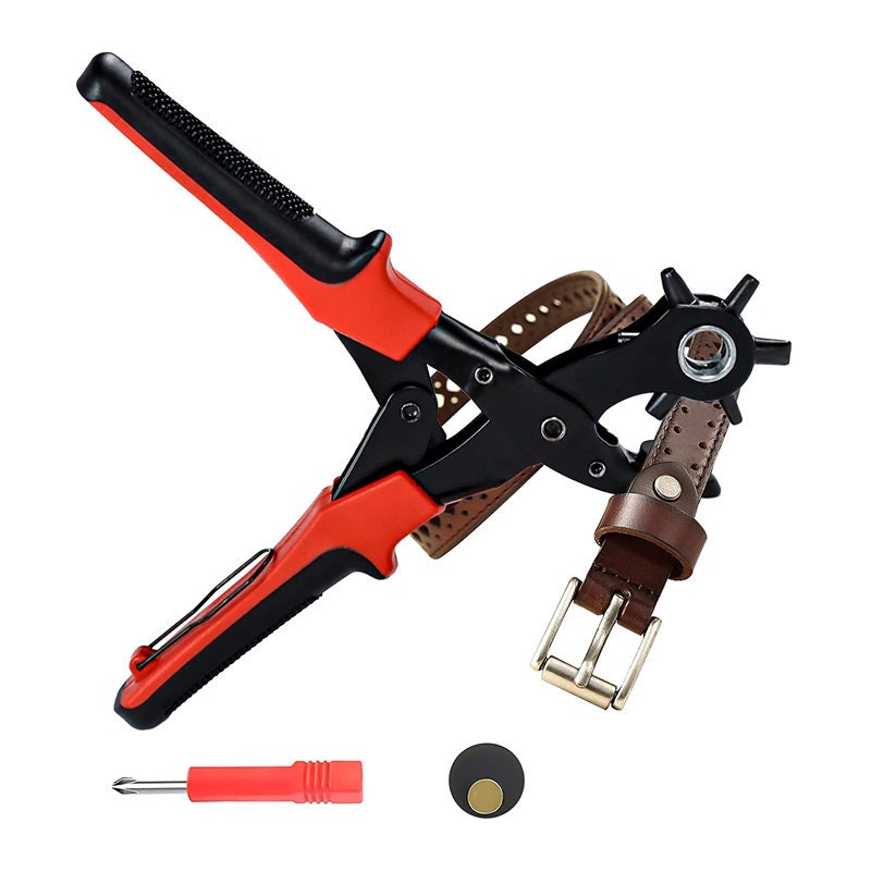Leather Hole Punch Belt Hole Puncher for Leather Revolving Punch Plier Kit  Leather Punch Plier for Leather, Belts, Watches, Handbags, Leather Punch  Tool for Belts Diameter : 4.5/4 /3.5/3/2.5/2mm 