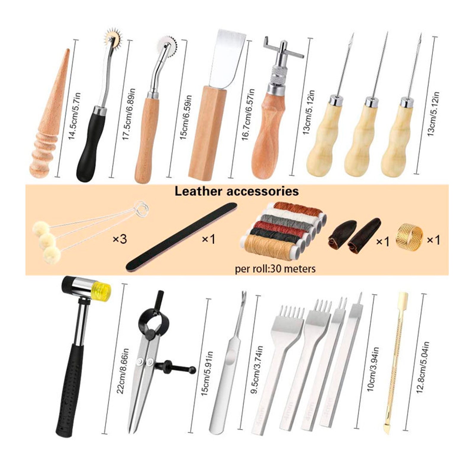 Leather Working Tools and Supplies Leather Craft Kits Leather Etsy