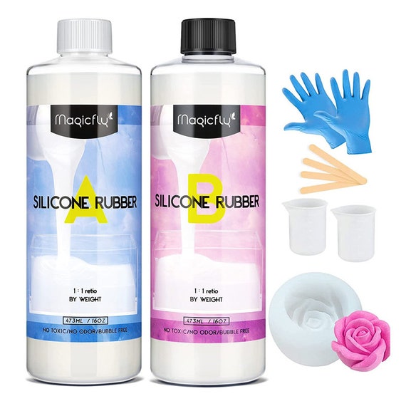 Mold Making Kit, Liquid Silicone Rubber 32oz, Translucent Clear Mold Making  Silicone Rubber, for Casting Resin Molds 