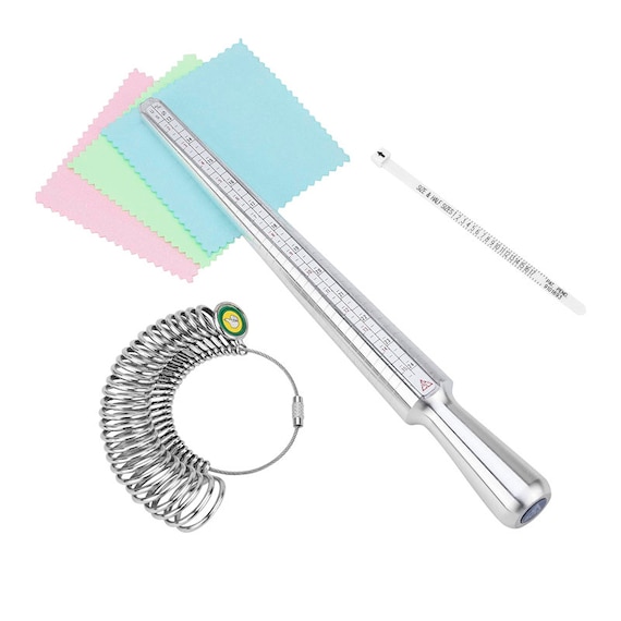 Ring Sizer Mandrel Measuring Tool Iron/steel/plastic Gauge 