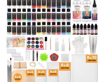 39 Colors Pouring Paint Kit, Ready to Pour Acrylic Paint Supplies