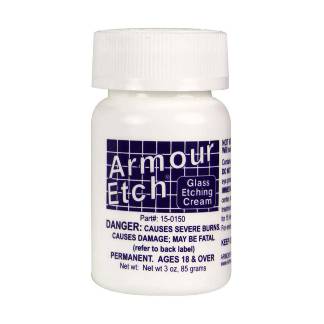Armour Etch AR150151 Glass Etching Cream JAR CARDED, 2.8, Multicolor