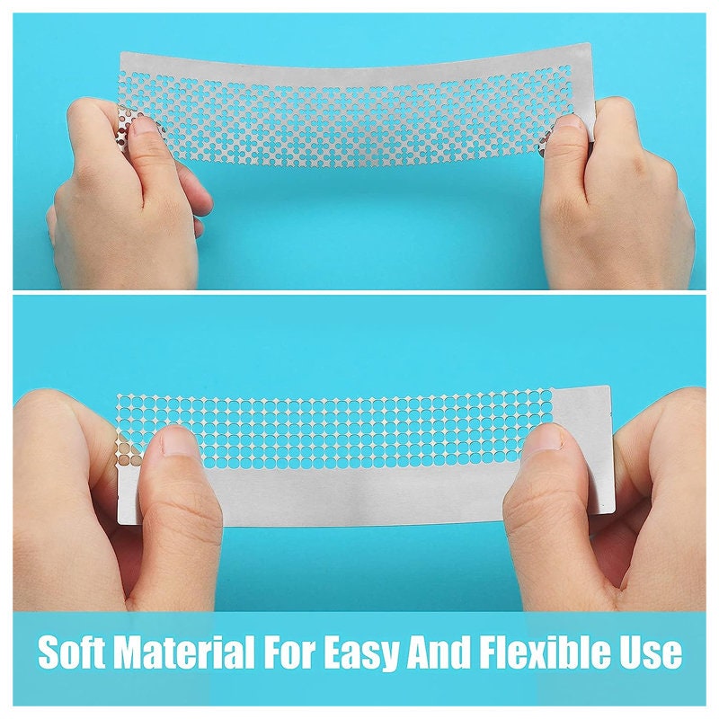 2Pieces Diamond Painting Ruler, Stainless Steel Diamond Mesh Ruler, Drawing  Ruler with 400 699 Blank Grids with Diamond Painting Fix Tool for 5D DIY