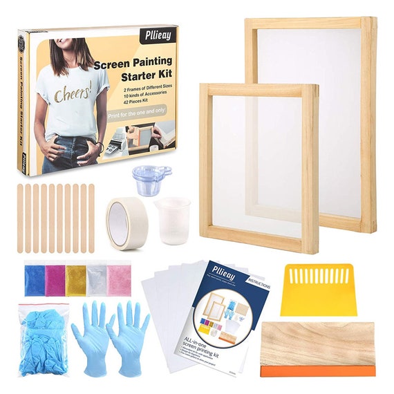 6 Pack Silk Screen Printing Frame Kit for Beginners and Kids, 8x10