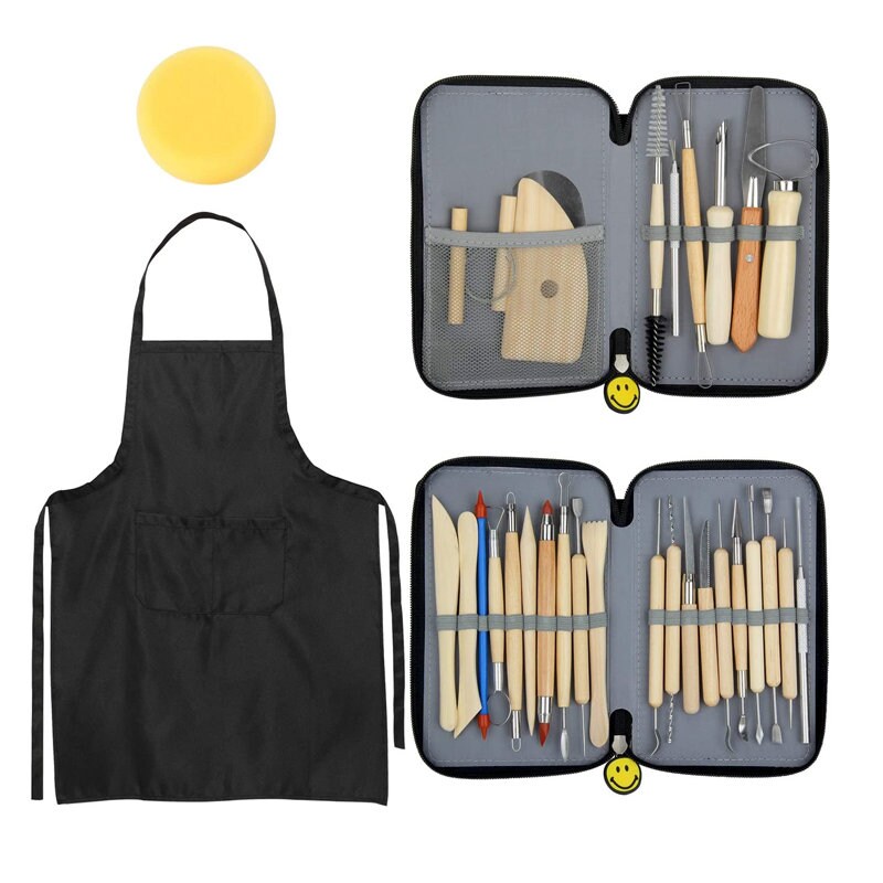 8 Pcs Pottery Tools Set, Starter Kit Beginner Set for Working With Pottery,  Clay, and Ceramics. 