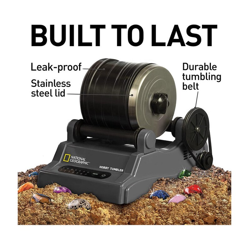 Hobby Rock Tumbler Kit Includes Rough Gemstones 4 Polishing Etsy Canada