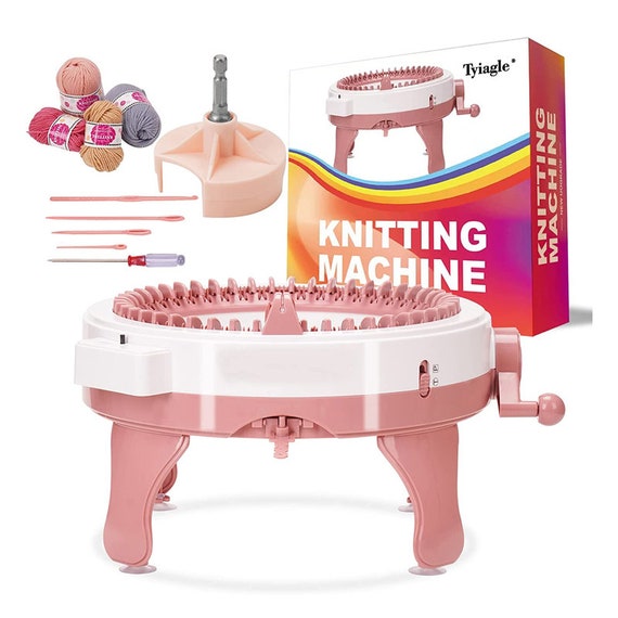  Tyiagle Knitting Machines 48 Needles Spinning for Beginner  Adults & Kids Smart Knitting Weaving Loom with Row Counter Crochet Machine  for Sock Hat Scarf Knitting & Crochet Supplies (48needles) : Arts