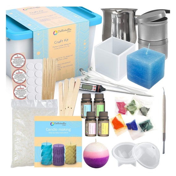 Candle Making Kit Wax and Accessory DIY Set for the Making of Scented  Candles 