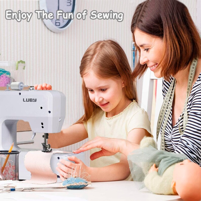 Luby Sewing Machine for Beginners With 12 Stitches and Free Etsy