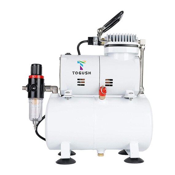 Air Compressor Kit With 2 Airbrushes Cleaning Airbrush Kit Double Action  Airbrush Painting Tools 