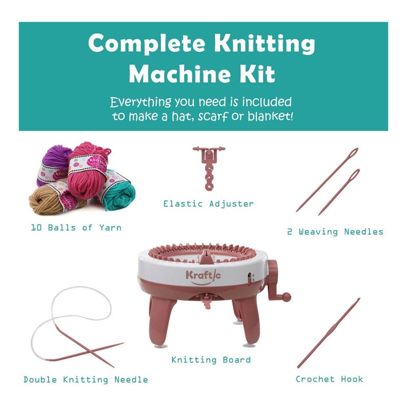 40 Needle Knitting Loom Board With Flat and Round Weaving Etsy