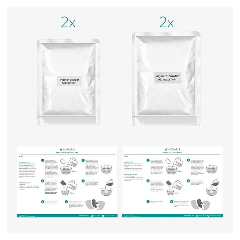 Baby Hand and Foot Casting Kit Molding and Plaster Materials Etsy