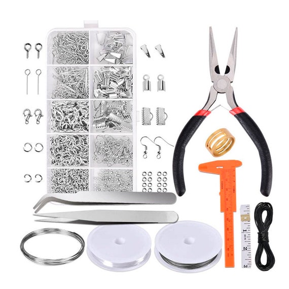 Jewelry Making Supplies Kit Jewelry Repair Tool With Accessories Jewelry  Pliers Jewelry Findings and Beading Wires 