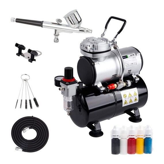 Airbrush Kit With Compressor AS-186K With Airbrush Gun Air 