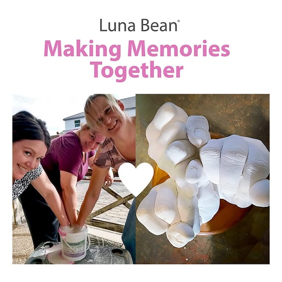 Luna Bean Keepsake Hands Casting Kit, DIY Plaster Statue Molding Kit, Hand  Hol