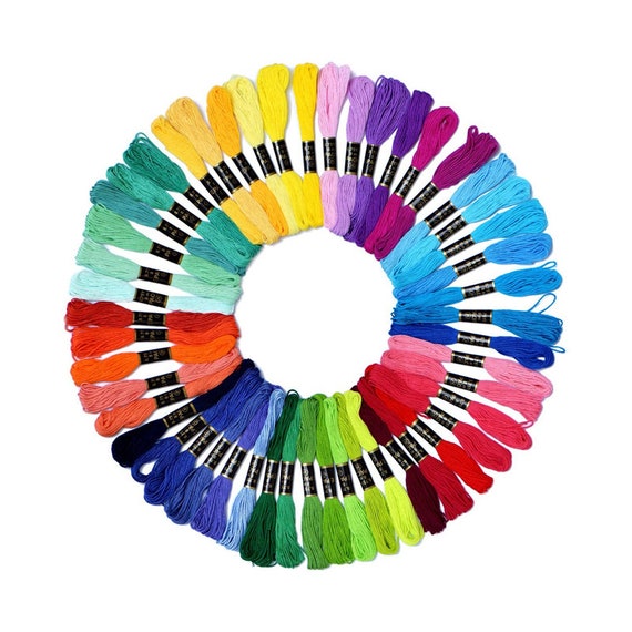 Embroidery Thread 100 Rainbow Themed Floss - Friendship Bracelet