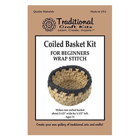 Traditional Craft Kits Beginner Coil Basket Kit - Complete Basket