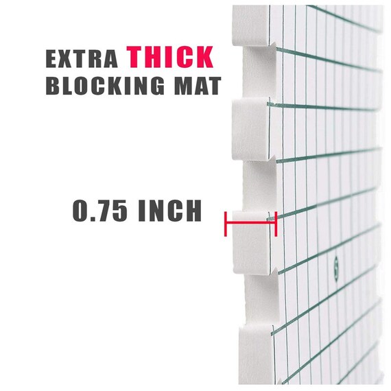 Blocking Mats for Knitting 9-pack Extra Thick Blocking Boards With