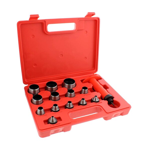 Hollow Punch Kit Leather Punches Tools Hole Punch Set Gasket Punch Set  Gasket Cutter 3/16 To 