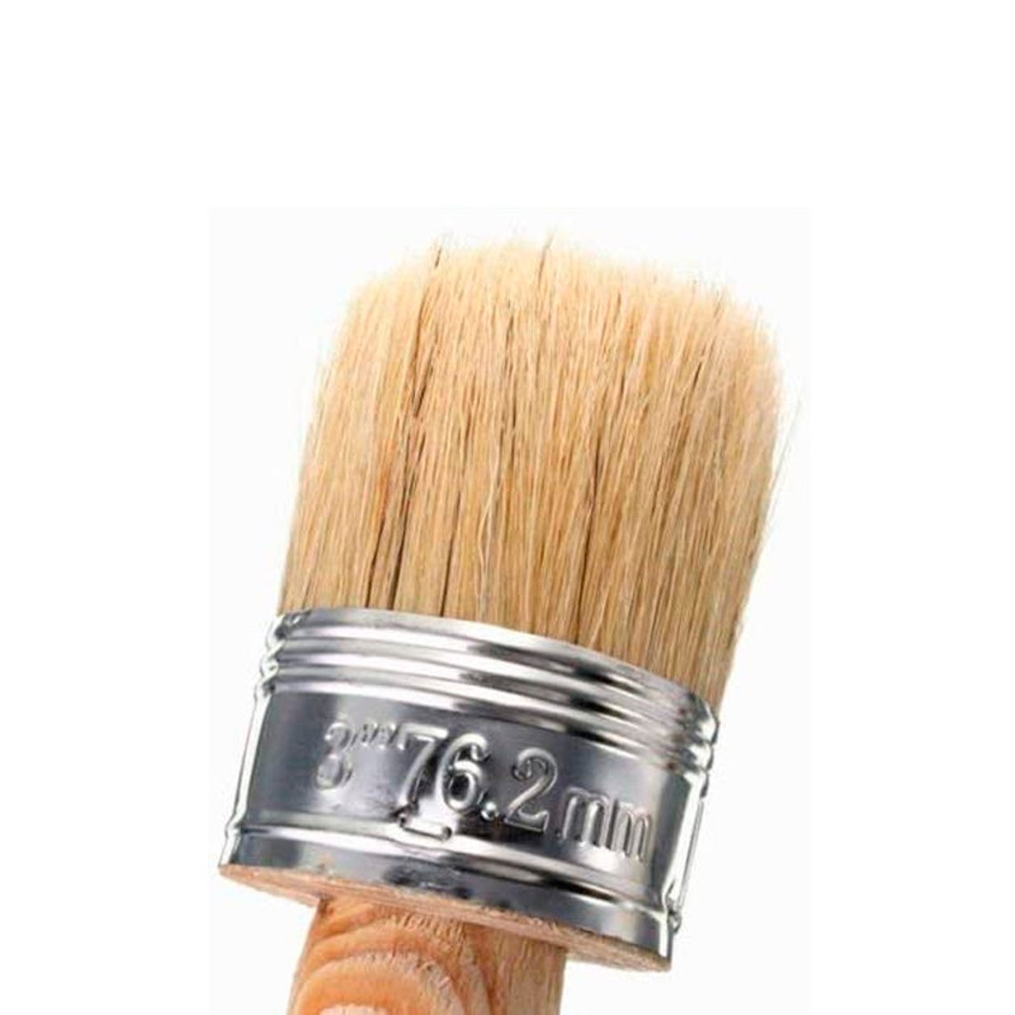 4 PCS Chalk Paint Wax Brush Set Natural Bristle Round Wax Etsy