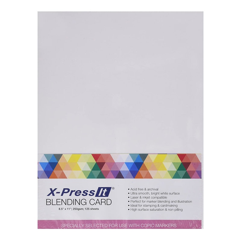 Bianyo Alcohol Marker Blending Card Paper 11 x 14 150 Sheets 110 LB / 250  GSM, Heavyweight