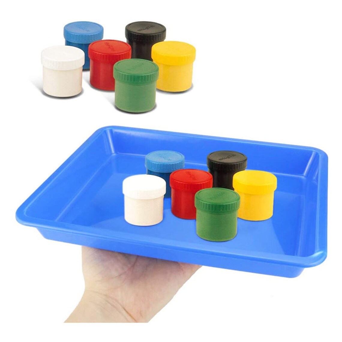 5 Pack Multicolor Plastic Art Trays Activity Tray Crafts Etsy