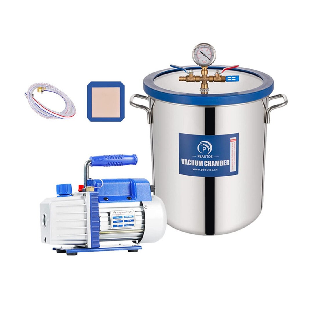 9 Gallon Tempered Glass Vacuum Chamber 33L Stainless Steel Etsy