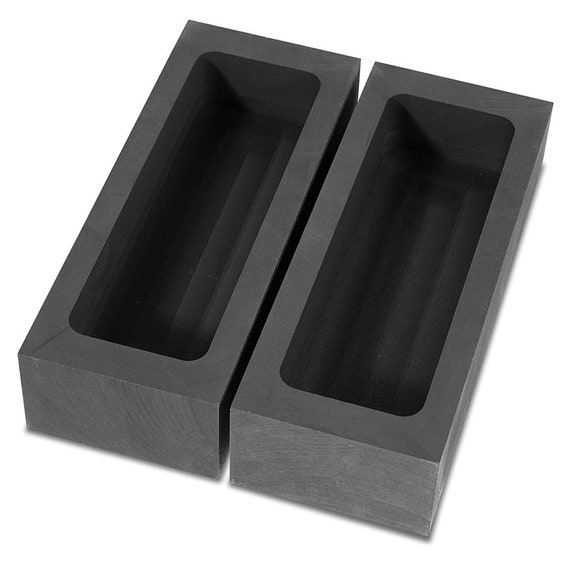 Graphite Ingot Mold 3 Pack - Metal Molds Casting Large Melting
