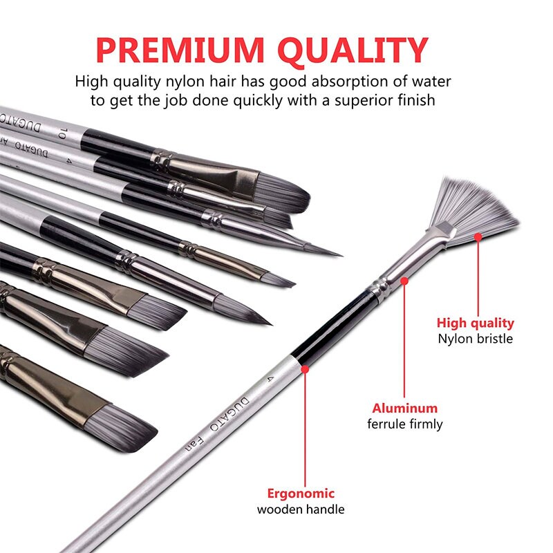 Artist Paint Brush Set of 24 23 Different Shapes Mixing Etsy UK