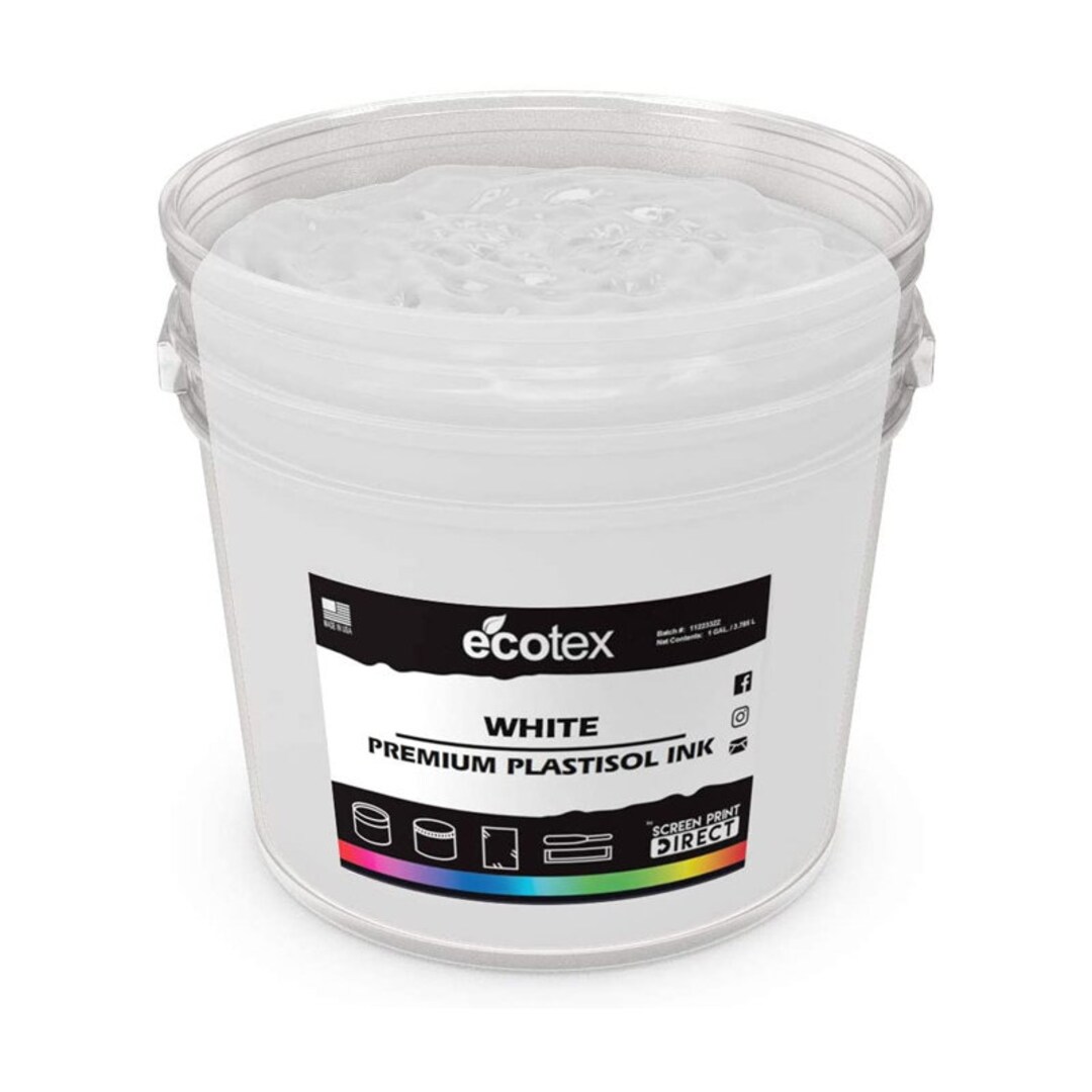 Ecotex White Plastisol Ink for Screen Printing Non Phthalate Etsy