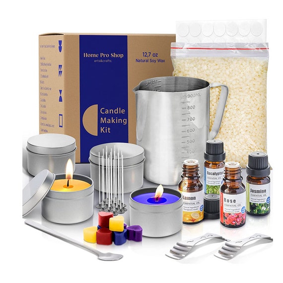 Candle Making Kit for Adults Easy Use Homemade Candle Kit DIY Candle Making  Kit for Beginners Candle Maker Kit Include 12.7oz 