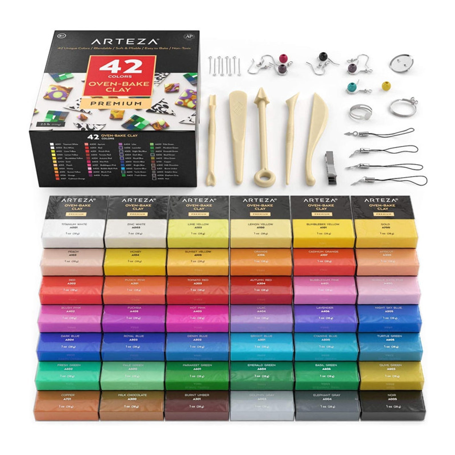 Arteza Polymer Clay Kit Modeling Clay Oven Bake for Adults Etsy