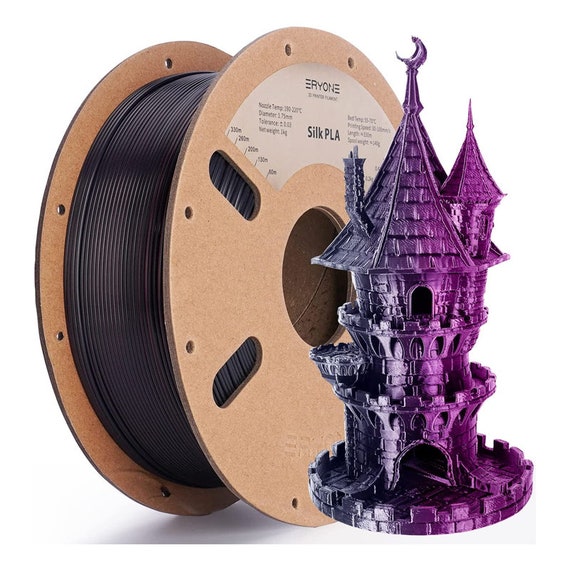 Filamento de doble color de seda PLA impresora 3D 1.75mm, / 0.03mm,  filamento de coextrusión PLA filamento brillante 1kg -  España