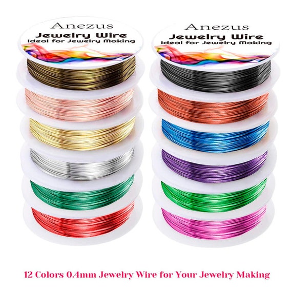 12 Rolls Jewelry Wire Craft Wire Tarnish Resistant Beading 