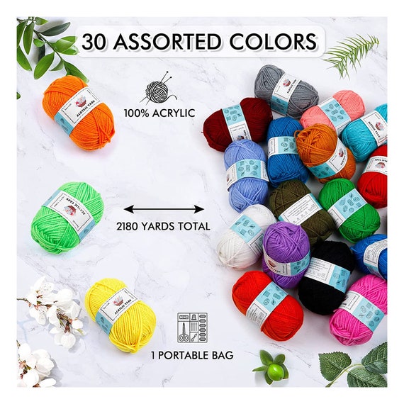 73 Piece Crochet Kit with Crochet Hooks Yarn Set