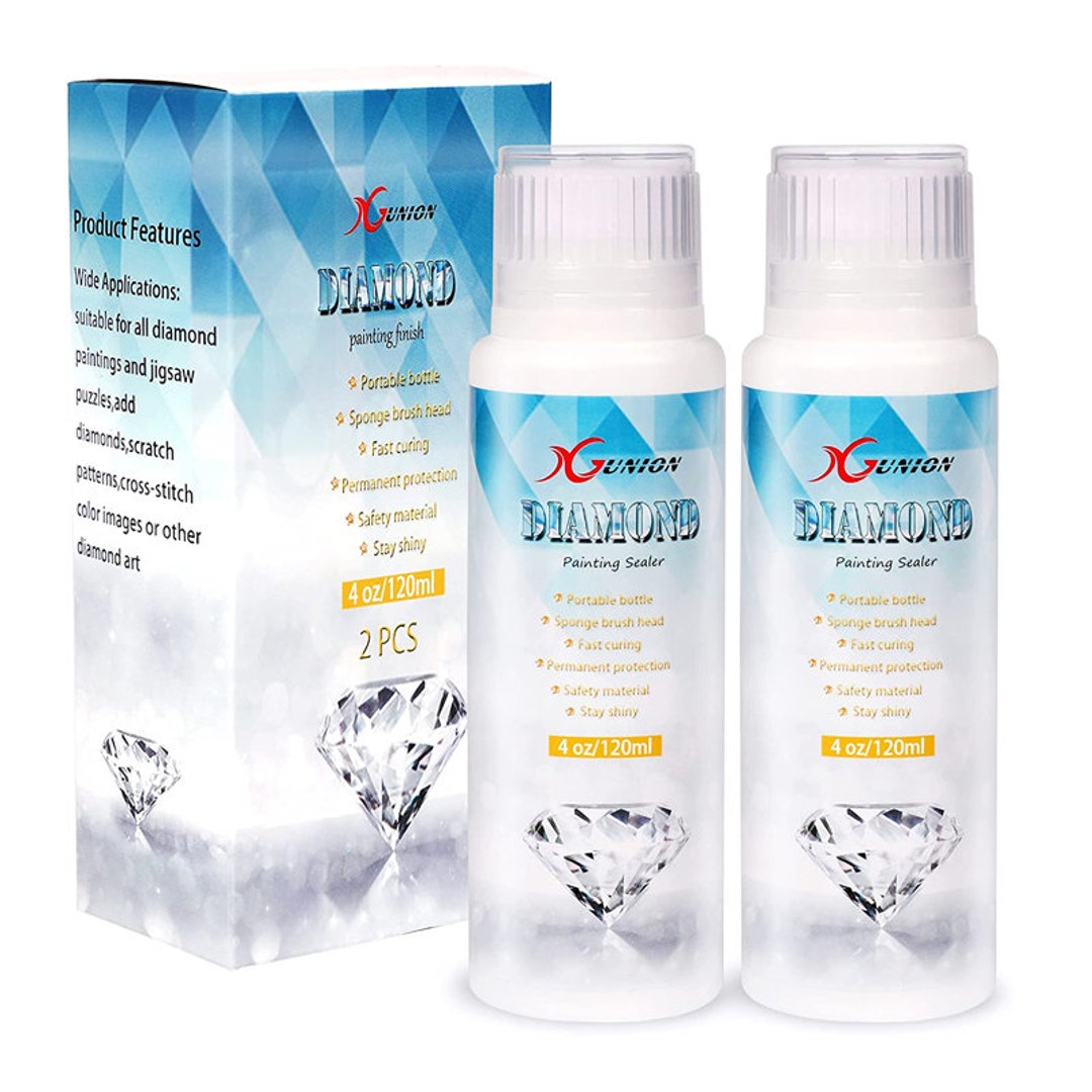  Diamond Painting Sealer, 5D Diamond Painting Glue Permanent  Hold & Shine Effect Sealer, Diamond Art Sealer