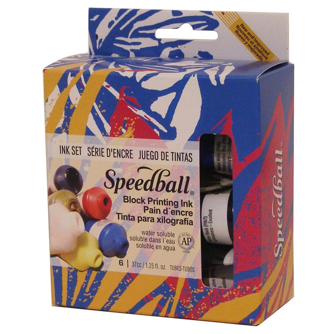 Speedball Fabric Block Printing Set - 6 Colors