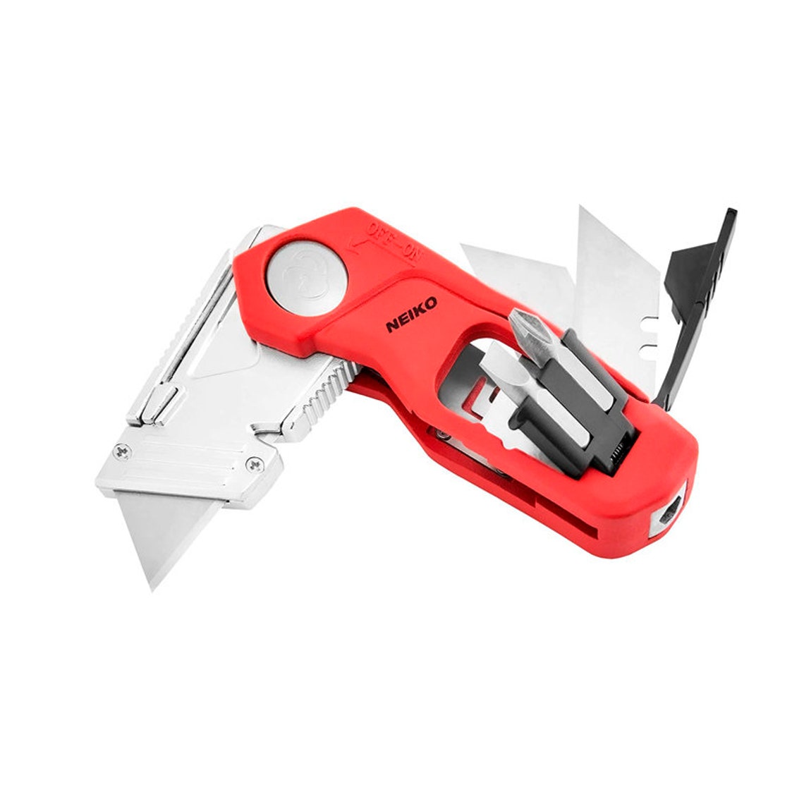 Premium 4In1 Folding Utility Knife With Screwdriver Bits Etsy