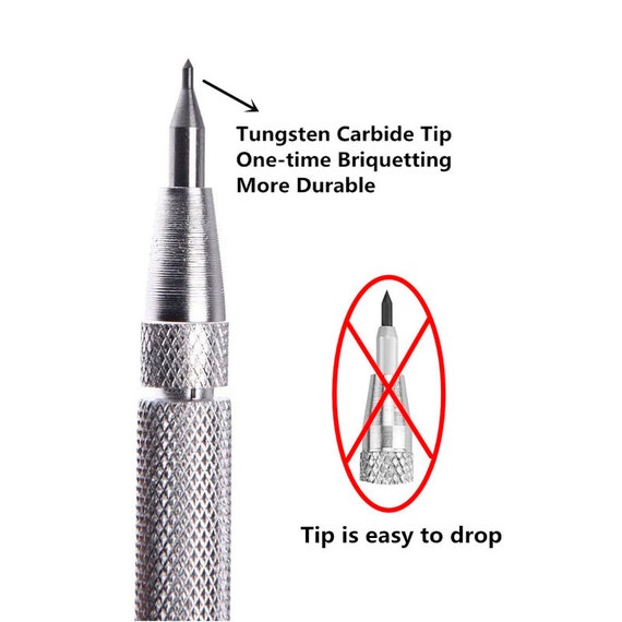 2x Tungsten Carbide Scriber Metal Scribe Tool for Glass, Ceramics