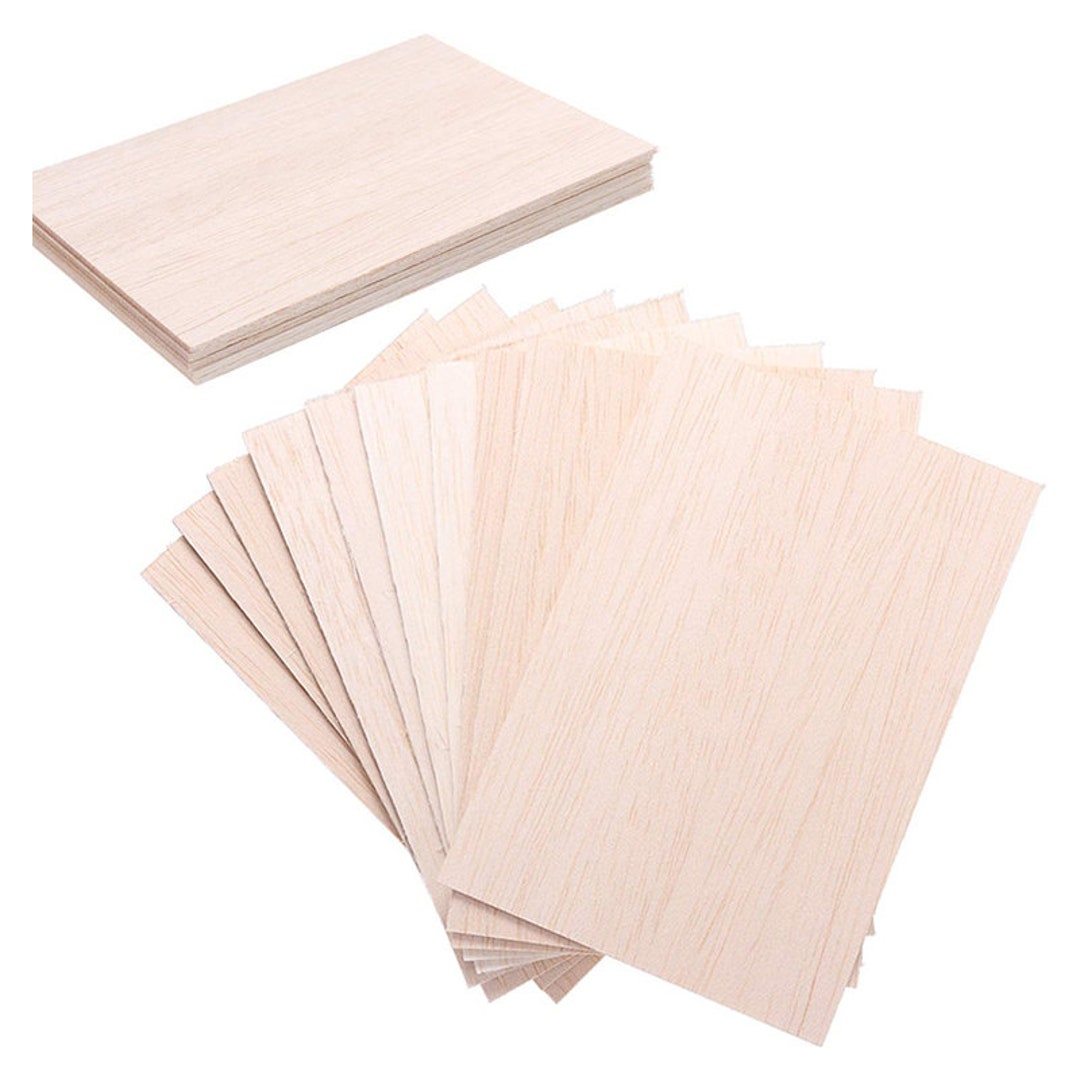 20 Pack Basswood Sheets, Thin Balsa Wood Sheets for Craft, Laser