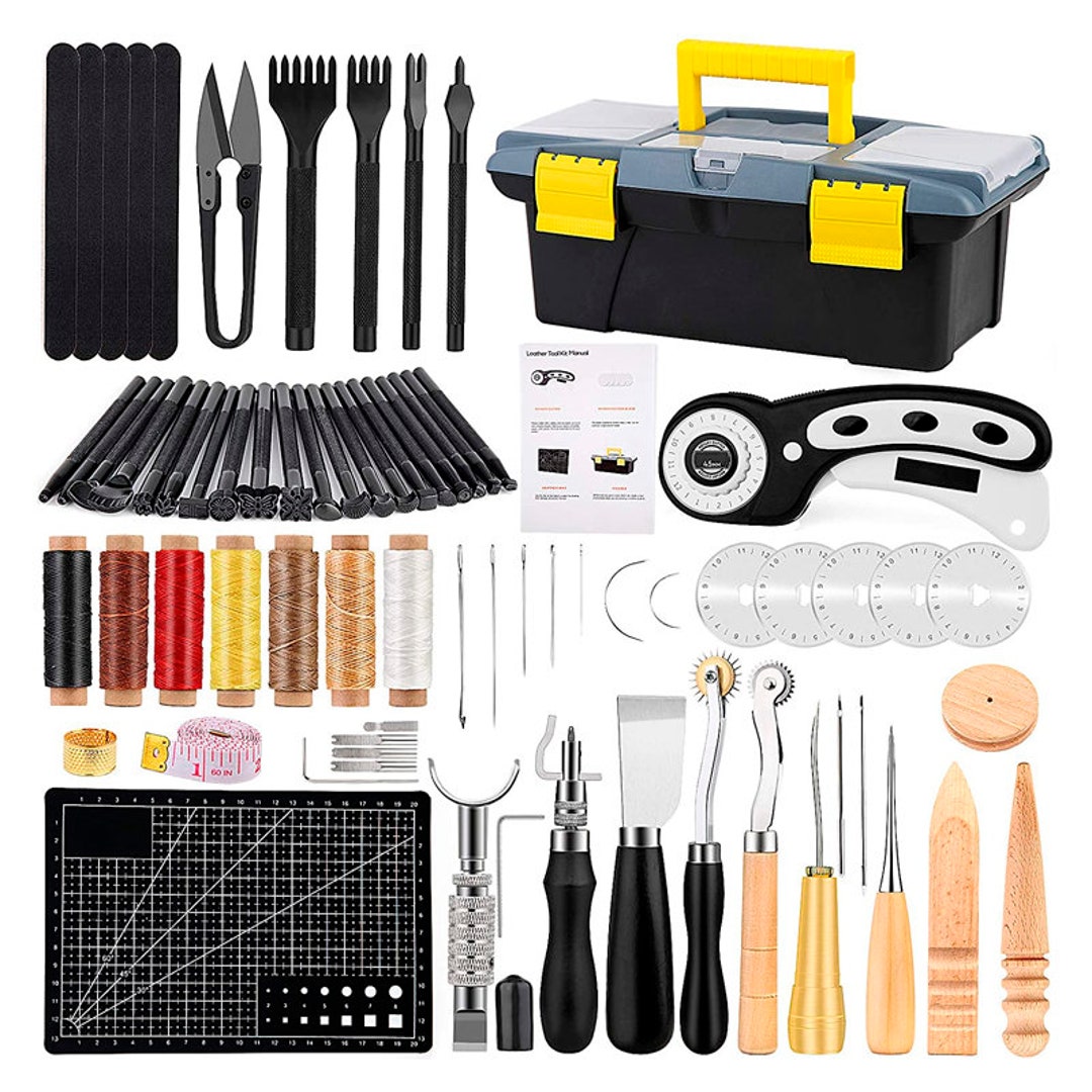 Leather Working Tools Kit, Leather Craft Kits, Hand Leather Tool Kit