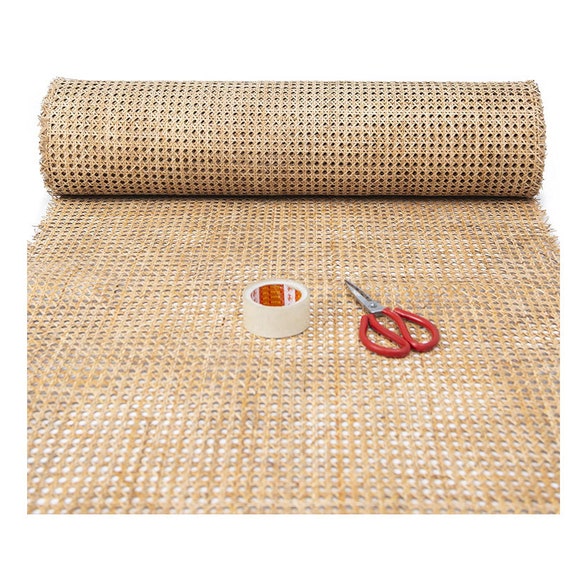 18” Wide Natural Rattan Webbing Roll For Caning Projects Pre